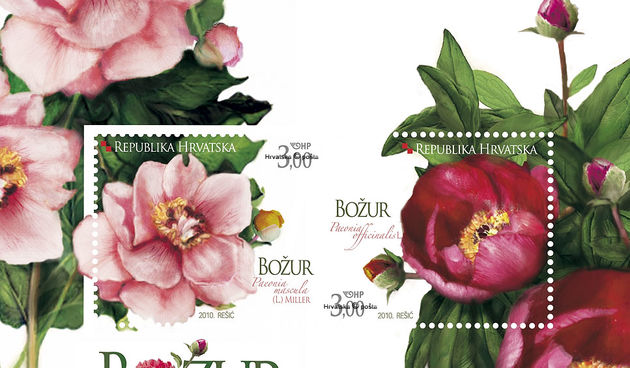 Poštanska marka Božur