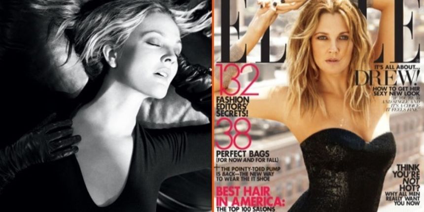 Drew Barrymore; foto Elle