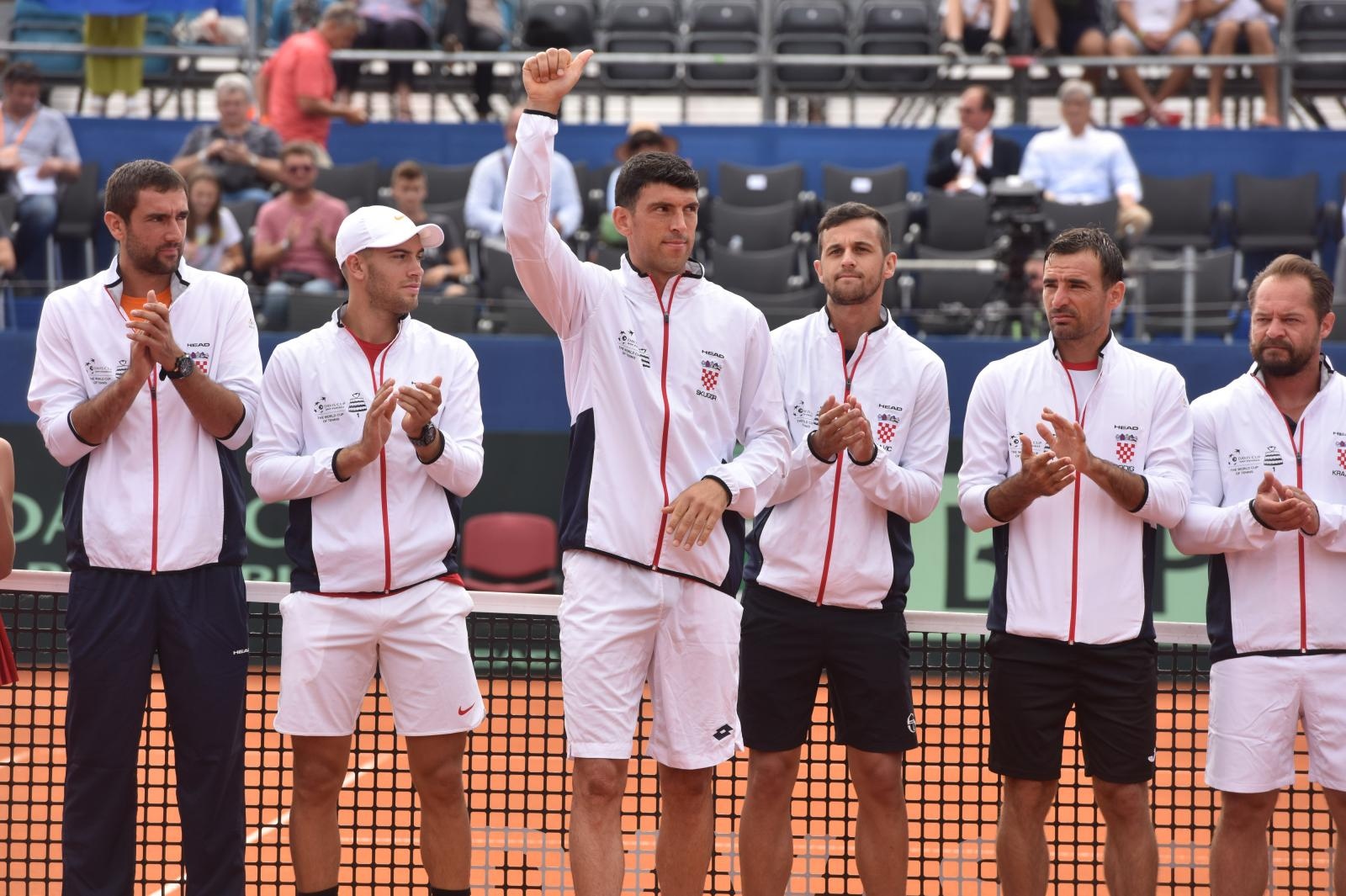 Otvorenje polufinalnog susreta Davis Cupa između Hrvatske i SAD-a