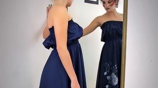 1500 kn; Haljinu dizajnira Klara Dedić: rukom oslikana saten-svila (foto: Marin Gospić)