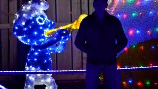 24.12.2014., Cazma, Grabovnica – Obitelj Salaj svoje imanje ukrasila je s milijun i petsto tisuca lampica povodom Bozicnih i Noogodisnjih blagdana. Bozicnu pricu svake godine posjecuju mnogobrojni turisti. Photo: Marko Prpic/PIXSELL