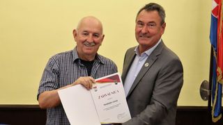 Primanjem u Domu županije uz dodjelu prigodnih zahvalnica svečano je obilježena 32. godišnjica osnutka i borbenog djelovanja 112. brigade Hrvatske vojske.