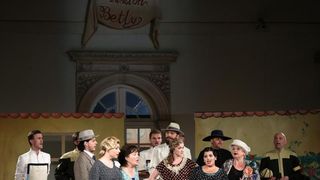 U atriju Klovicevih dvora odrzana je premijera Donizettijeve opere Pansion Betly u sklopu Veceri na Gricu. Photo: Anto Magzan/PIXSELL