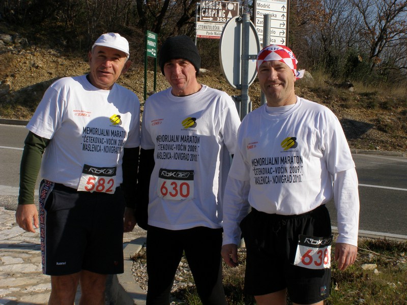 6. memorijalni maraton Maslenica – Posedarje – Novigrad, 23. siječnja 2010. (Foto: Josip Prskalo)