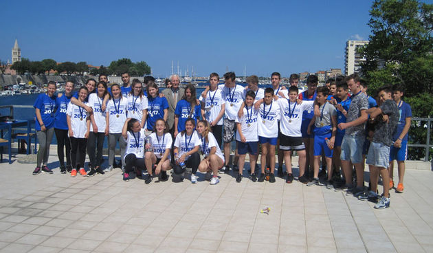 Sudionici 1. Prvenstva osnovnih škola grada Zadra u veslanju