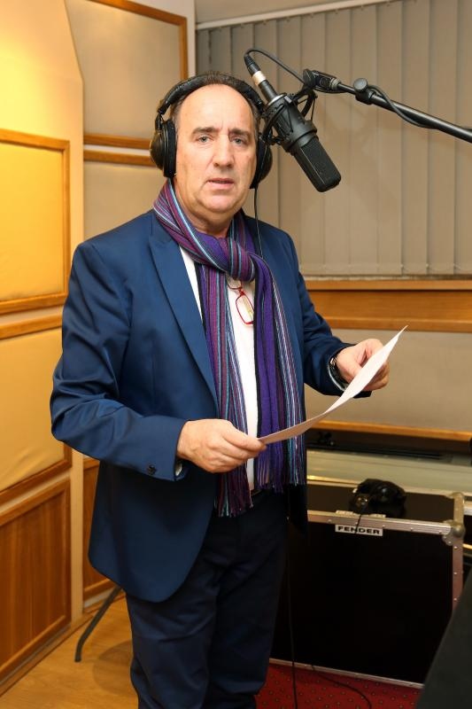 Mladen Grdović snima pjesmu na engleskom jeziku. Photo: Goran Jakus/PIXSELL