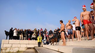 Novogodišnje kupanje na Morskim orguljama