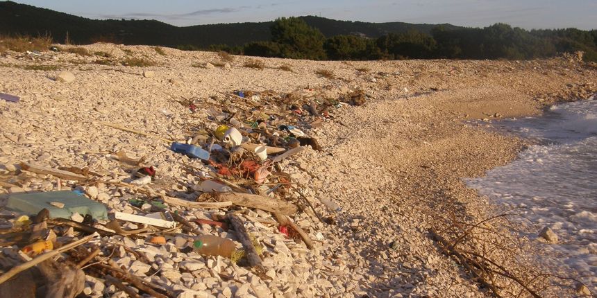 Saharun, Dugi otok, onečišćenje (Foto: M. Babajko)