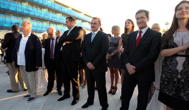 Zadar, 040512.
Falkensteiner Hotel & Spa Iadera u Punta Skali u Petrcanima kraj Zadra. Investicija vrijedna 160 milijuna eura prema rijecima celnih ljudi isplatila se. Hotel koji je otvoren lani u srpnju, danas je otvoren i sluzbeno. Na otvorenju su bile