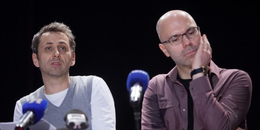 Rijeka – Konferencija za medije povodom premijere autorskog projekta Olivera Frljica i Marina Blazevica “Hrvatsko glumiste”. Photo: Nel Pavletic/PIXSELL Rijeka – Konferencija za medije povodom premijere autorskog projekta Olivera Frljica i Marina Blazevica “Hrvatsko glumiste”. Photo: Nel Pavletic/PIXSELL