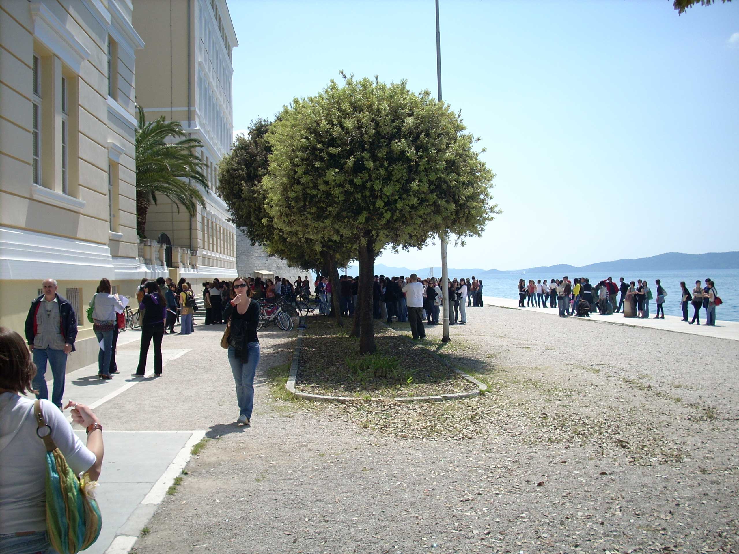 Prosvjed studenata u Zadru Prosvjed studenata u Zadru