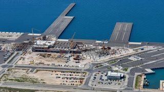 Luka Gaženica: Radovi na izgradnji putničkog terminala Luka Gaženica: Radovi na izgradnji putničkog terminala