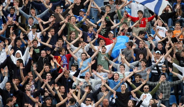 Zadar, 260409.
Stadion Stanovi.
Nogometna utakmica 28. kola T-com 1. HNL, NK Zadar – NK Hajduk.
Na fotografiji: Tornado.
Foto: Vladimir Ivanov / CROPIX