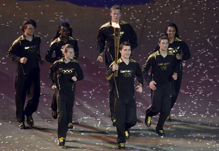 London, 270712.
Olimpijski stadion.
Svecano otvaranje Olimpijskih Igra u Londonu.
Na fotografiji: .
Foto: Drago Sopta / CROPIX