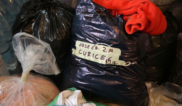 19.05.2014., Zadar – Studenti zadarskog Sveucilista prikupili su velik broj donacija namjenjenih za stanovnike poplavljenih podrucja. Photo: Filip Brala/PIXSELL