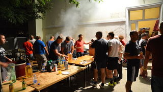 U povodu blagdana Kraljice Mira u Stanovima odigrana utakmica između liječnika i predstavnika Gradske uprave, Foto: Iva Perinčić