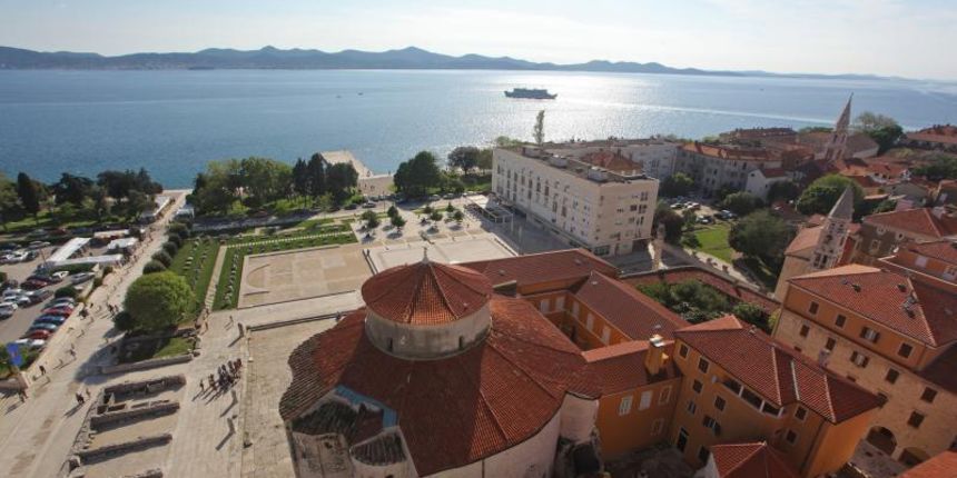 Zadar: Panoramski pogled na grad sa zvonika svete Stošije, foto: Filip Brala/PIXSELL Zadar: Panoramski pogled na grad sa zvonika svete Stošije, foto: Filip Brala/PIXSELL
