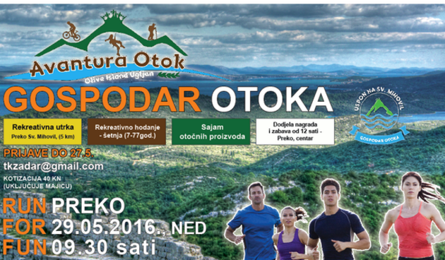 Preko: Utrka “Gospodar otoka – Uspon na Sv. Mihovil”