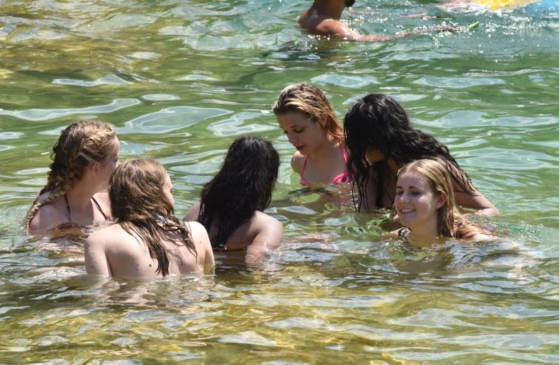 Vrelo ljeto u Nacionalnom parku Krka, hlađenje u Skradinskom buku. Photo: Hrvoje Jelavić/PIXSELL Vrelo ljeto u Nacionalnom parku Krka, hlađenje u Skradinskom buku. Photo: Hrvoje Jelavić/PIXSELL