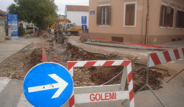 Radovi na kanalizaciji u Biogradu/Foto: D. Everle
