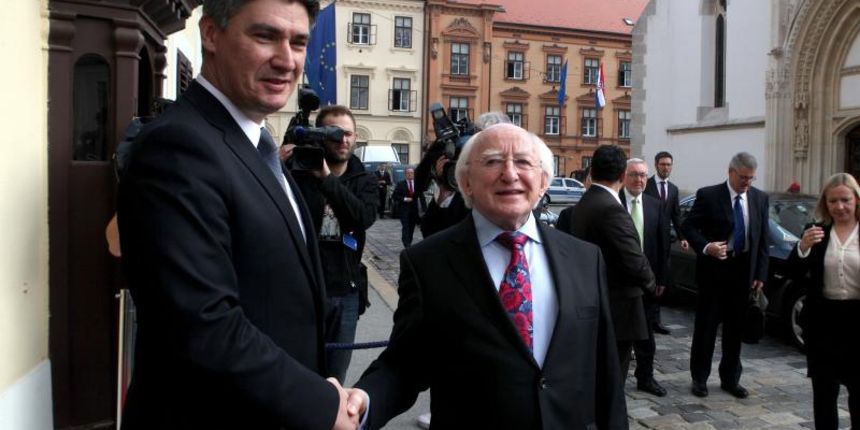 06.06.2013., Zagreb – Predsjednik Vlade Republike Hrvatske Zoran Milanovic sastao se s predsjednikom Irske Michaelom D. Higginsom. Photo: Patrik Macek/PIXSELL 06.06.2013., Zagreb – Predsjednik Vlade Republike Hrvatske Zoran Milanovic sastao se s predsjednikom Irske Michaelom D. Higginsom. Photo: Patrik Macek/PIXSELL