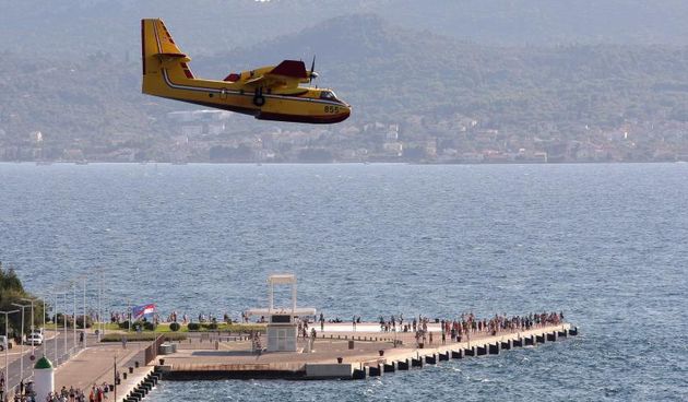 Požar na Plovaniji 11. kolovoza 2013. Foto: Željko Mršić/PIXSELL