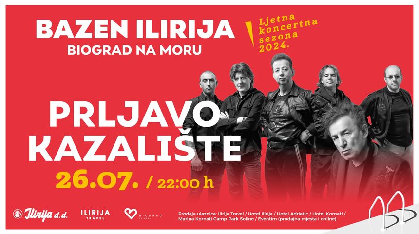 Prljavo kazalište na bazenu Ilirija u Biogradu na Moru