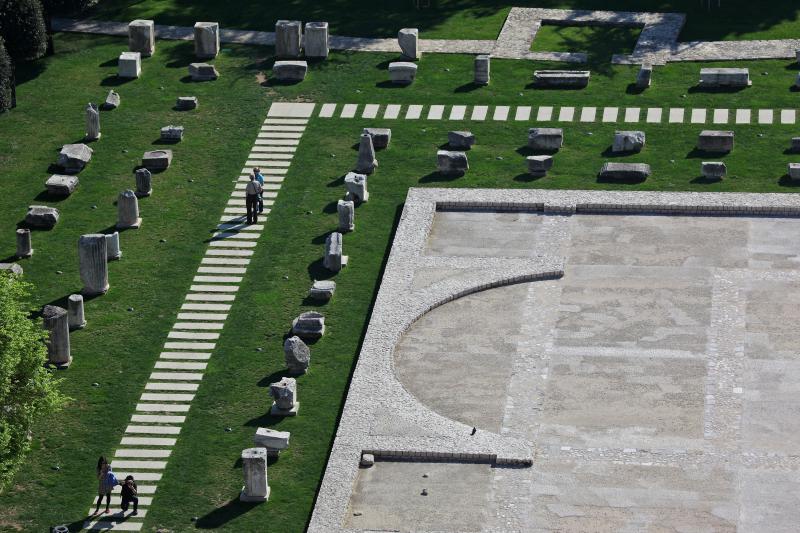 Zadar: Panoramski pogled na grad sa zvonika svete Stošije, foto: Filip Brala/PIXSELL