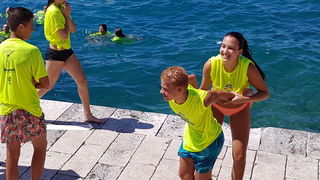 Sasvim osoban doživljaj – 10. dm Millennium Jump sa zadarske rive. Foto: Mladen Malik Barba Sasvim osoban doživljaj – 10. dm Millennium Jump sa zadarske rive. Foto: Mladen Malik Barba