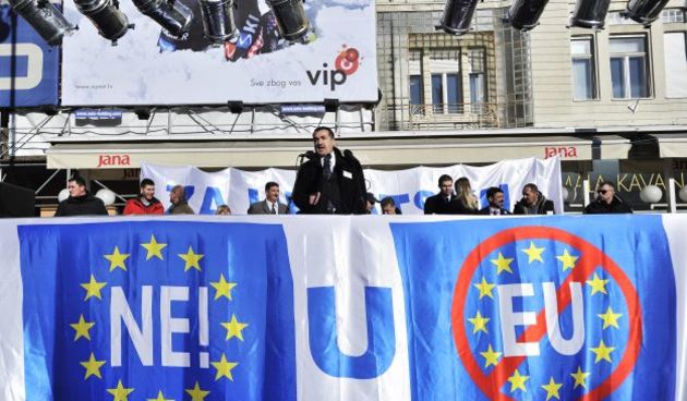 Održan skup “Za Hrvatsku, ne u EU”, foto: CROPIX