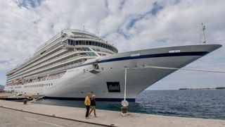 Kruzer Viking Sea na Veliku subotu u Zadar uplovio s oko tisuću turista. Foto: Dino Stanin/PIXSELL Kruzer Viking Sea na Veliku subotu u Zadar uplovio s oko tisuću turista. Foto: Dino Stanin/PIXSELL