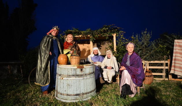 Diklo: Na Bunarima na blagdan sv. Stjepana uprilične žive jaslice Udruge Kveštura. Foto: Iva Perinčić