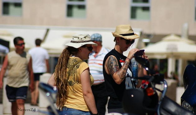 Nekoliko stotina vlasnika kultnih Harley Davidsona danas je posjetilo Zadar, Foto: Nevera ZD