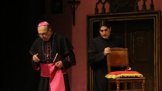 14.01.2014., Zadar – U zadarskoj kazalisnoj kuci gradjani su imali prilike pogledati predstavu “Glorija” Ranka Marinkovica u izvedbi sibenskog HNK. Photo: Filip Brala/PIXSELL 14.01.2014., Zadar – U zadarskoj kazalisnoj kuci gradjani su imali prilike pogledati predstavu “Glorija” Ranka Marinkovica u izvedbi sibenskog HNK. Photo: Filip Brala/PIXSELL