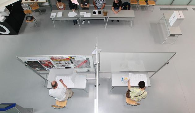 25.05.2014., Koprivnica – EU Izbori, Izbore za predstavnike Hrvatske u EU parlamentu u Koprivnici obiljezio je iznimno slab odaziv biraca – do 11 sati ih je na biralista izaslo manje od devet posto. Photo: Marijan Susenj/PIXSELL