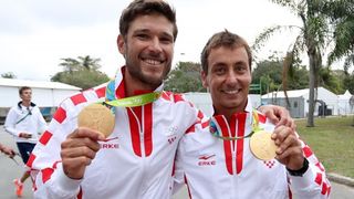 Rioe de Janeiro. Olimpijski prvaci u klasi 470, Šime Fantela i Igor Marenić. Photo. Igor Kralj/PIXSELL Rioe de Janeiro. Olimpijski prvaci u klasi 470, Šime Fantela i Igor Marenić. Photo. Igor Kralj/PIXSELL