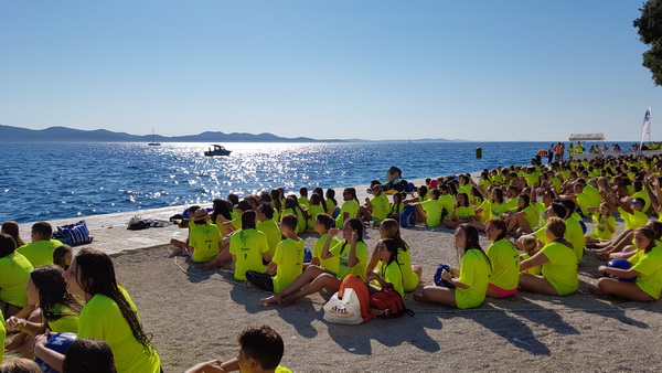 Sasvim osoban doživljaj – 10. dm Millennium Jump sa zadarske rive. Foto: Mladen Malik Barba Sasvim osoban doživljaj – 10. dm Millennium Jump sa zadarske rive. Foto: Mladen Malik Barba