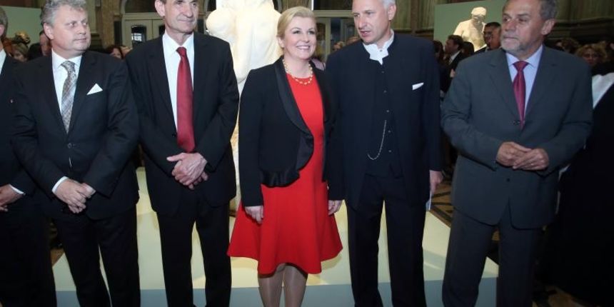 Svecano otvorenje izlozbe Augustea Rodina pod nazivom Rodin u Mestrovicevom Zagrebu. Photo: Igor Kralj/PIXSELL