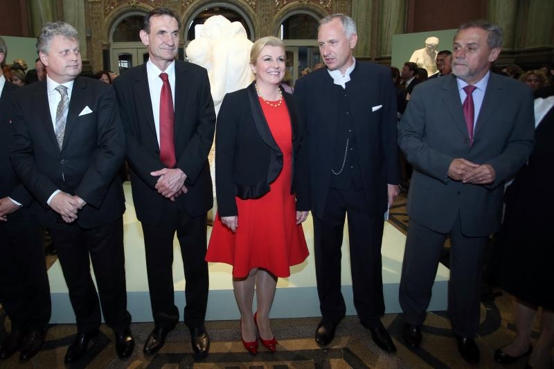 Svecano otvorenje izlozbe Augustea Rodina pod nazivom Rodin u Mestrovicevom Zagrebu. Photo: Igor Kralj/PIXSELL