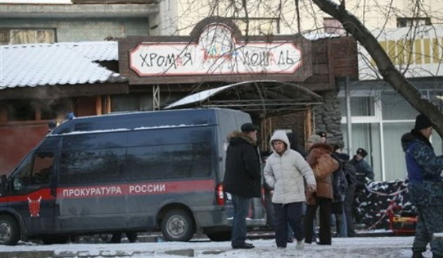 Perm: 109 poginulih u požaru noćnog kluba, Foto: AP Photo