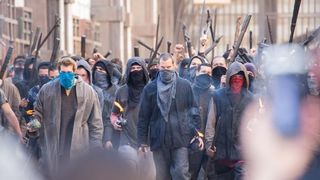 Jamie Dornan na setu snimanja filma Robin Hood Origins