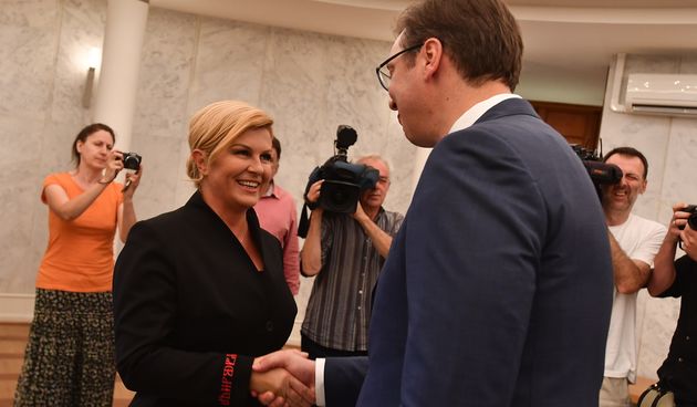 Kolinda Grabar Kitarović i Aleksandar Vučić