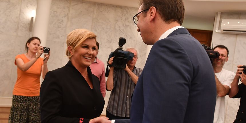 Kolinda Grabar Kitarović i Aleksandar Vučić