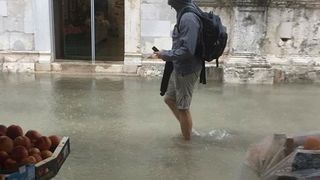 Poplava u Zadru, Poluotok