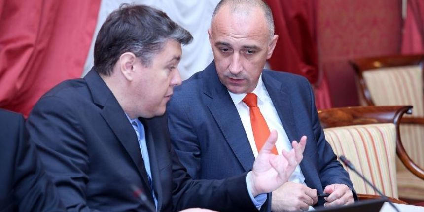 23.10.2014., Zagreb – U Banski dvorima odrzana je redovita sjednica Vlade RH. Boris Lalovac , Ivan Vrdoljak. Photo: Patrik Macek/PIXSELL