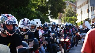 Defile bajkera ulicama Zadra u povodu 10. rođendana Moto kluba Beštije. Foto: Jadra NeveraZD Defile bajkera ulicama Zadra u povodu 10. rođendana Moto kluba Beštije. Foto: Jadra NeveraZD