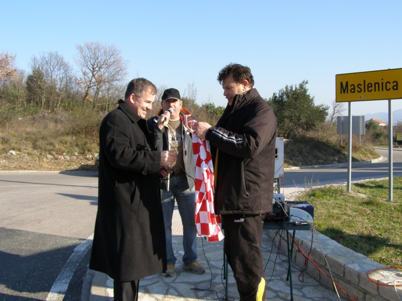 6. memorijalni maraton Maslenica – Posedarje – Novigrad, 23. siječnja 2010. (Foto: Josip Prskalo)