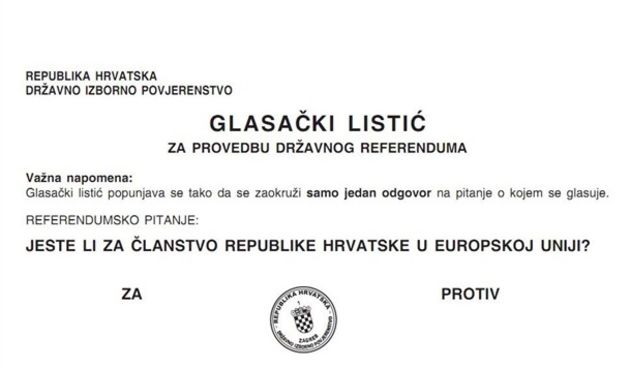 Glasački listić za referendum