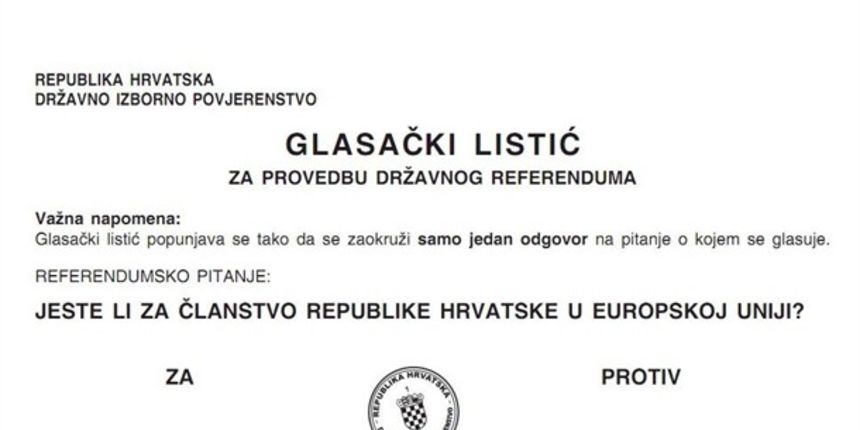 Glasački listić za referendum