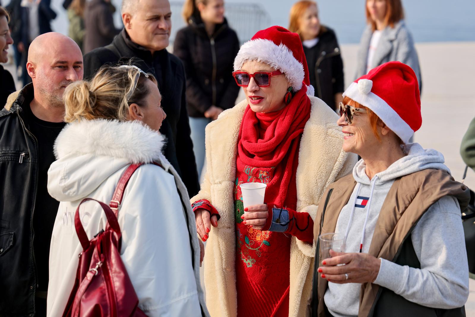 Novogodišnje kupanje na Morskim orguljama